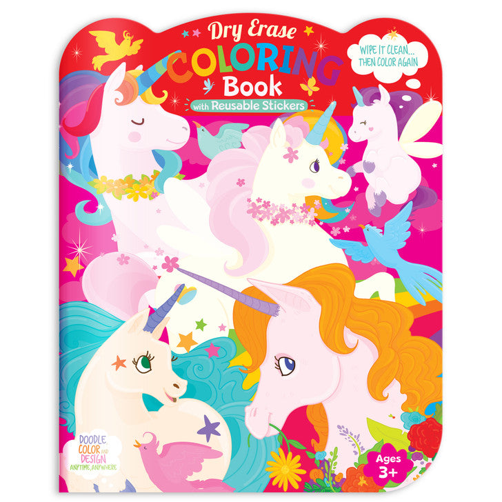 The Piggy Story Dry Erase Coloring Book with Reusable Stickers