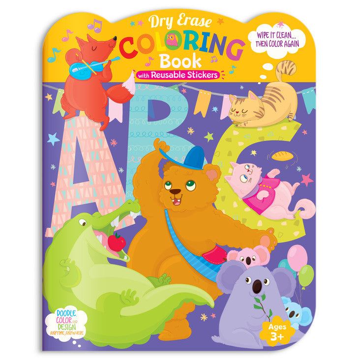 The Piggy Story Dry Erase Coloring Book with Reusable Stickers