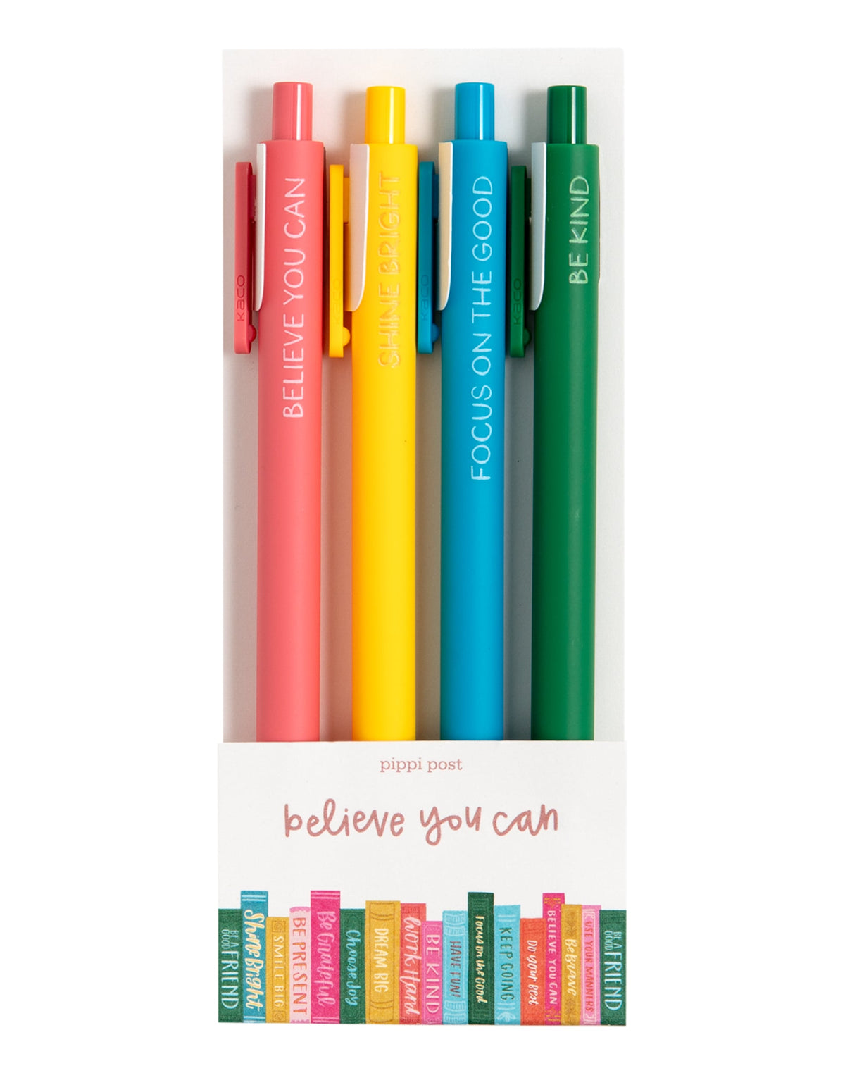 Pippi Post Believe You Can Pen Set