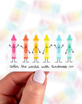 Callie Danielle Color the World with Kindness Decal Sticker