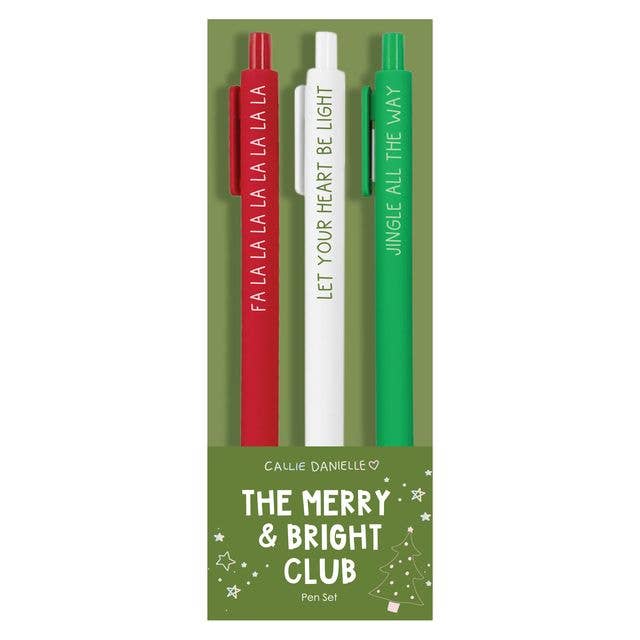 Callie Danielle The Merry & Bright Club Christmas Pen Set