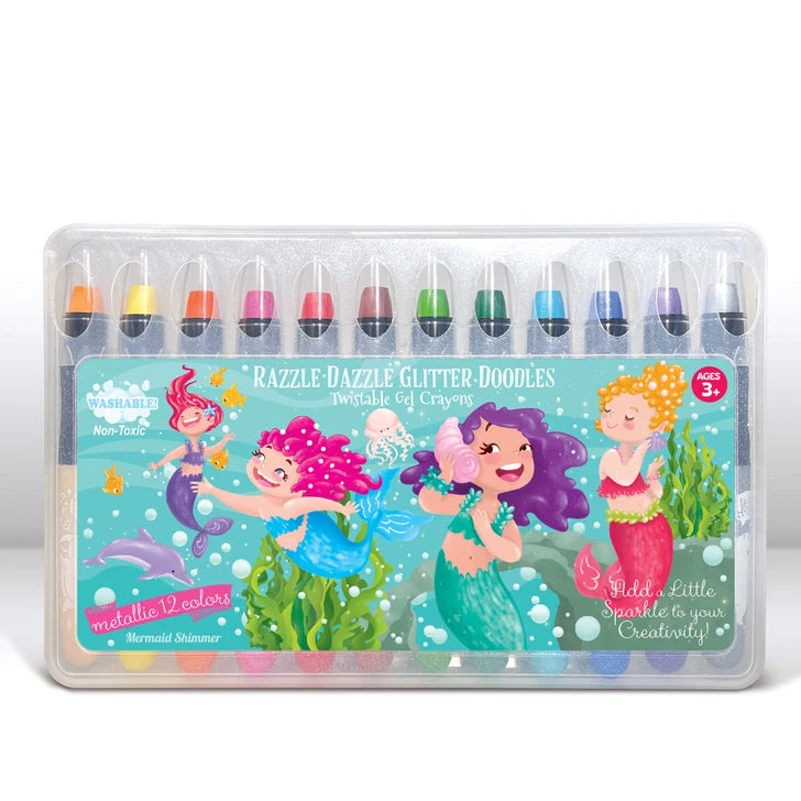 The Piggy Story Razzle Dazzle Glitter Doodle Gel Crayons
