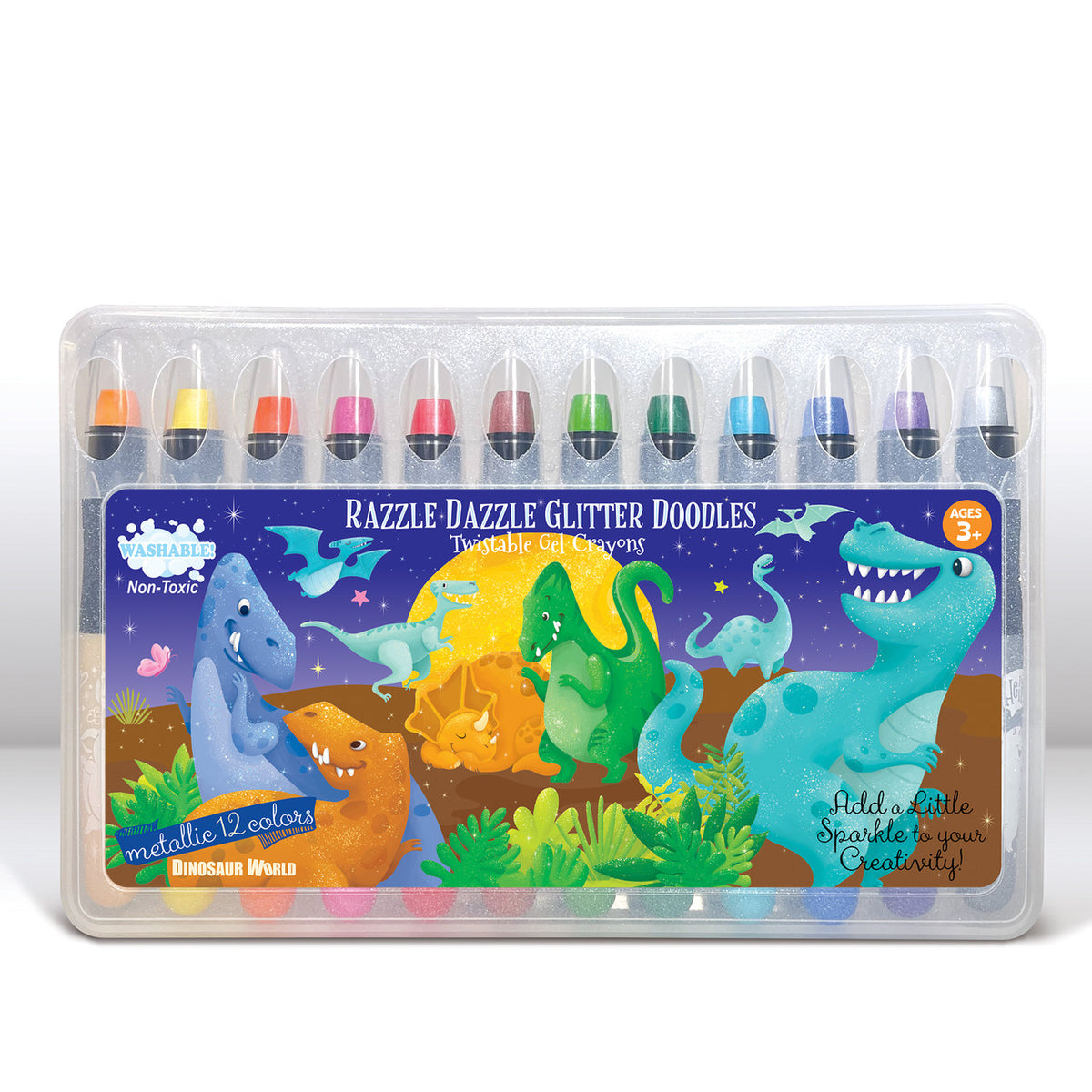 The Piggy Story Razzle Dazzle Glitter Doodle Gel Crayons