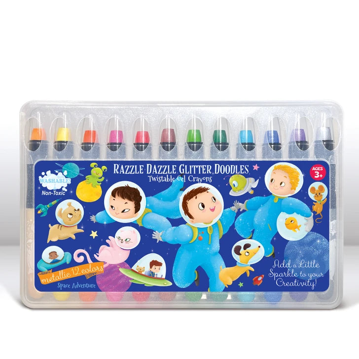 The Piggy Story Razzle Dazzle Glitter Doodle Gel Crayons