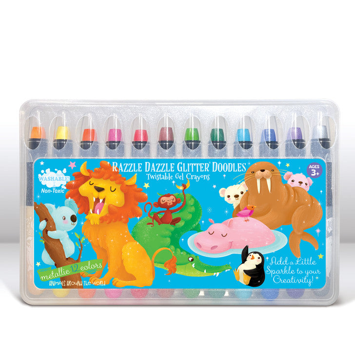 The Piggy Story Razzle Dazzle Glitter Doodle Gel Crayons