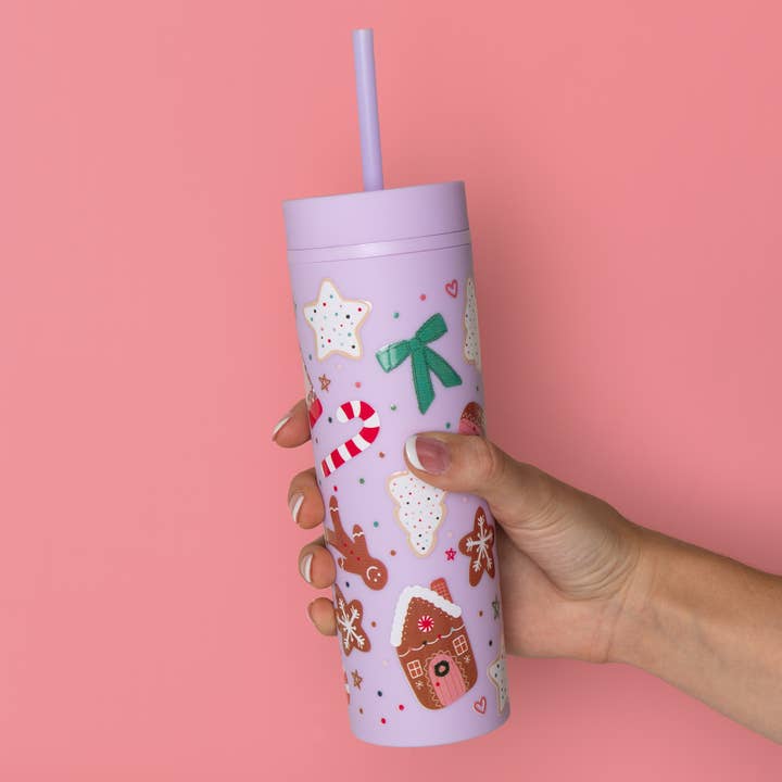 Callie Danielle 16oz Acrylic Tumbler - Holiday Cookies Christmas