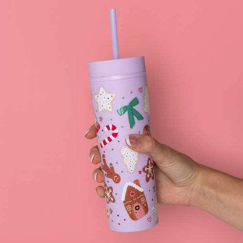 Callie Danielle 16oz Acrylic Tumbler - Holiday Cookies Christmas