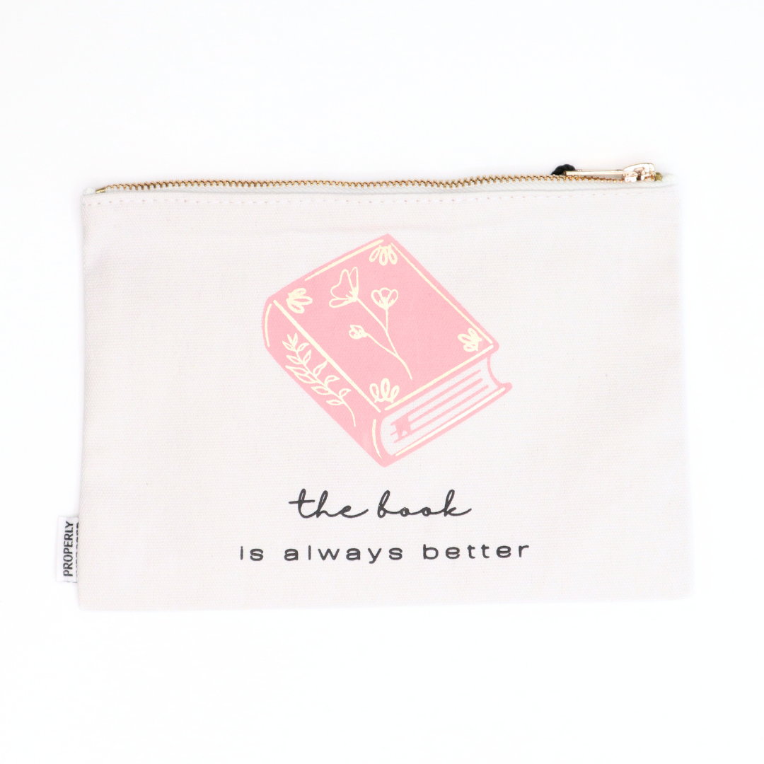 Properly Improper Canvas Pouches - The Book Is Always Better