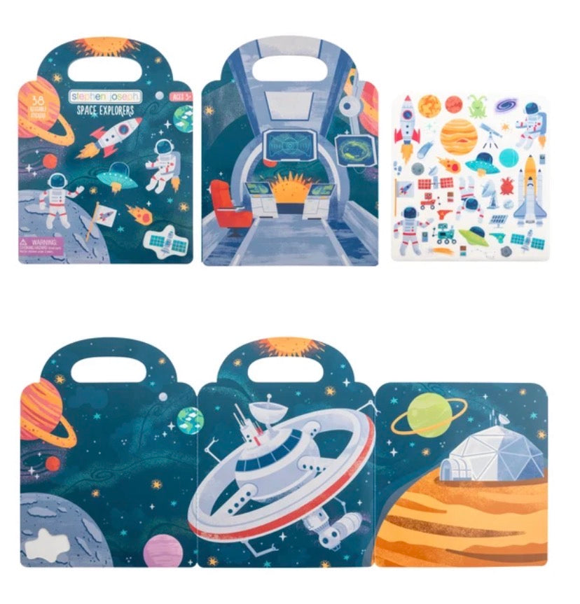 Stephen Joseph Reusable Sticker Book - Space