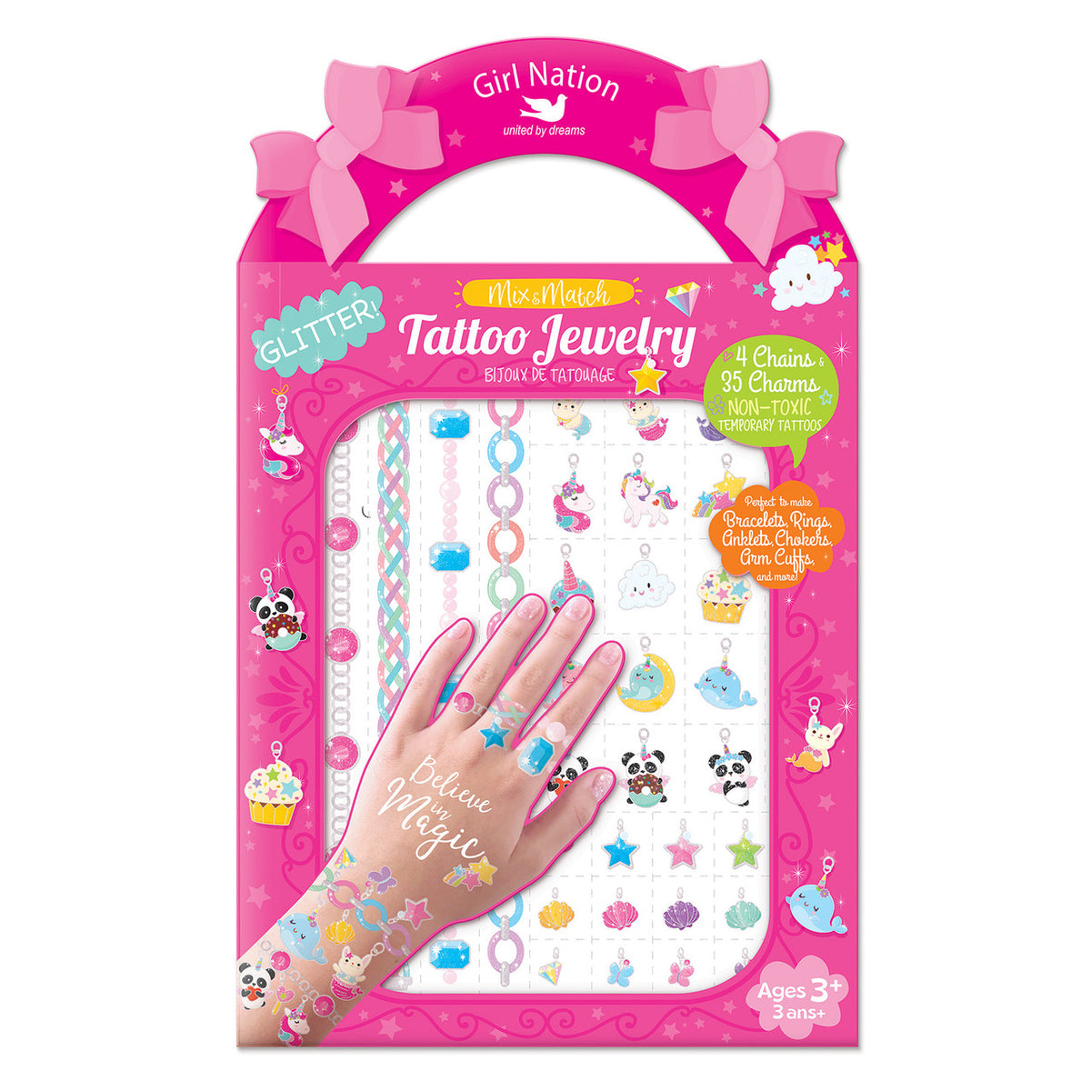 Girl Nation Tattoo Jewelry - Believe in Magic