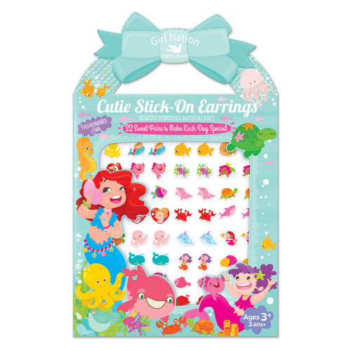 Girl Nation Cutie Stick-On Earrings
