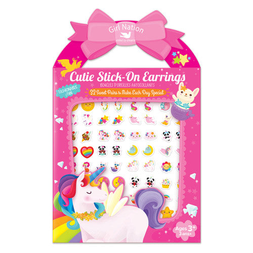 Girl Nation Cutie Stick-On Earrings