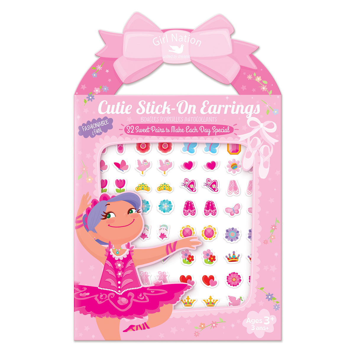 Girl Nation Cutie Stick-On Earrings