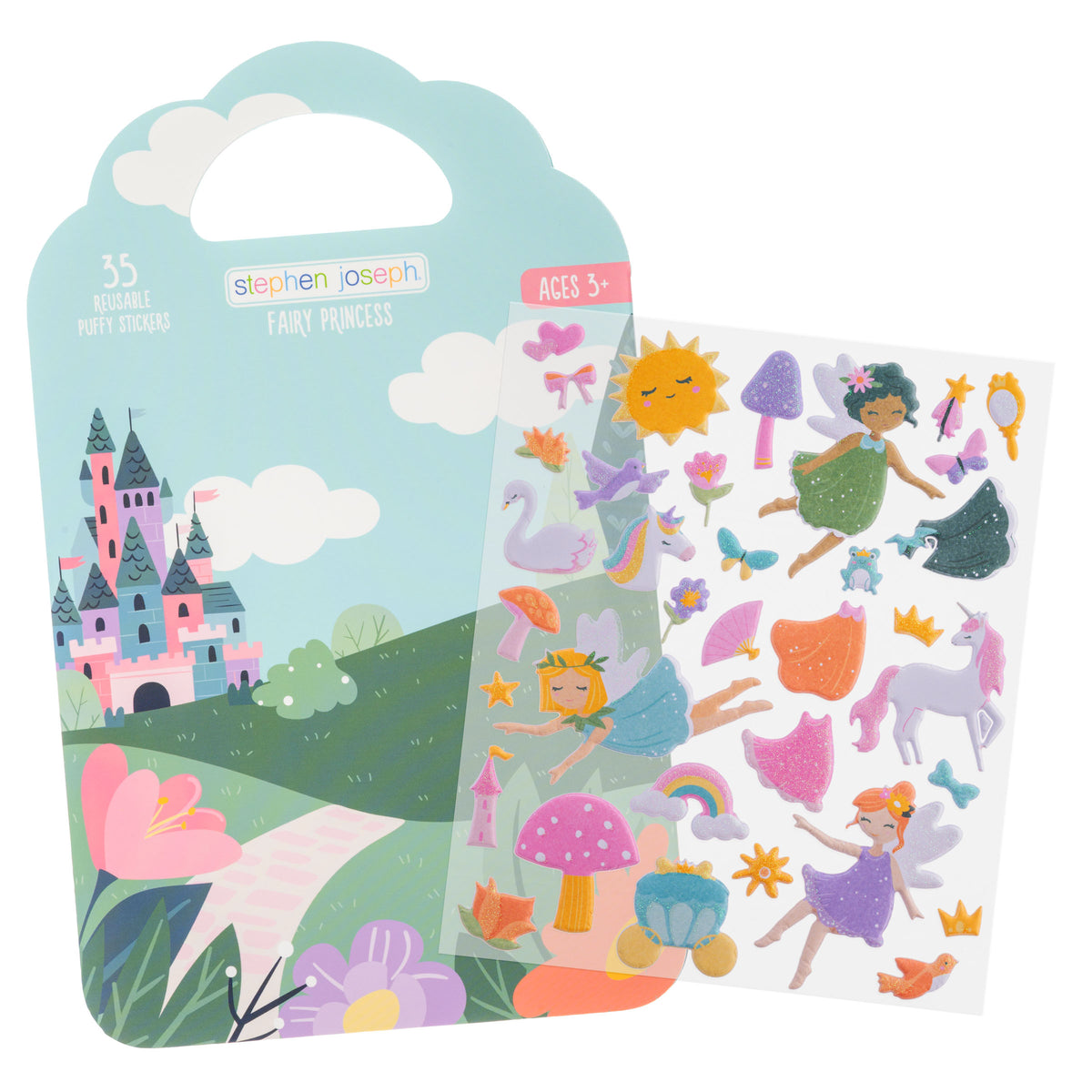 Stephen Joseph Reusable Puffy Sticker Book - Fairy Princess
