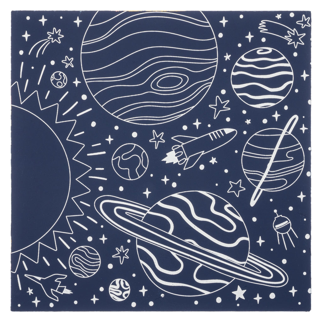 Stephen Joseph Holographic Scratch Art - Space