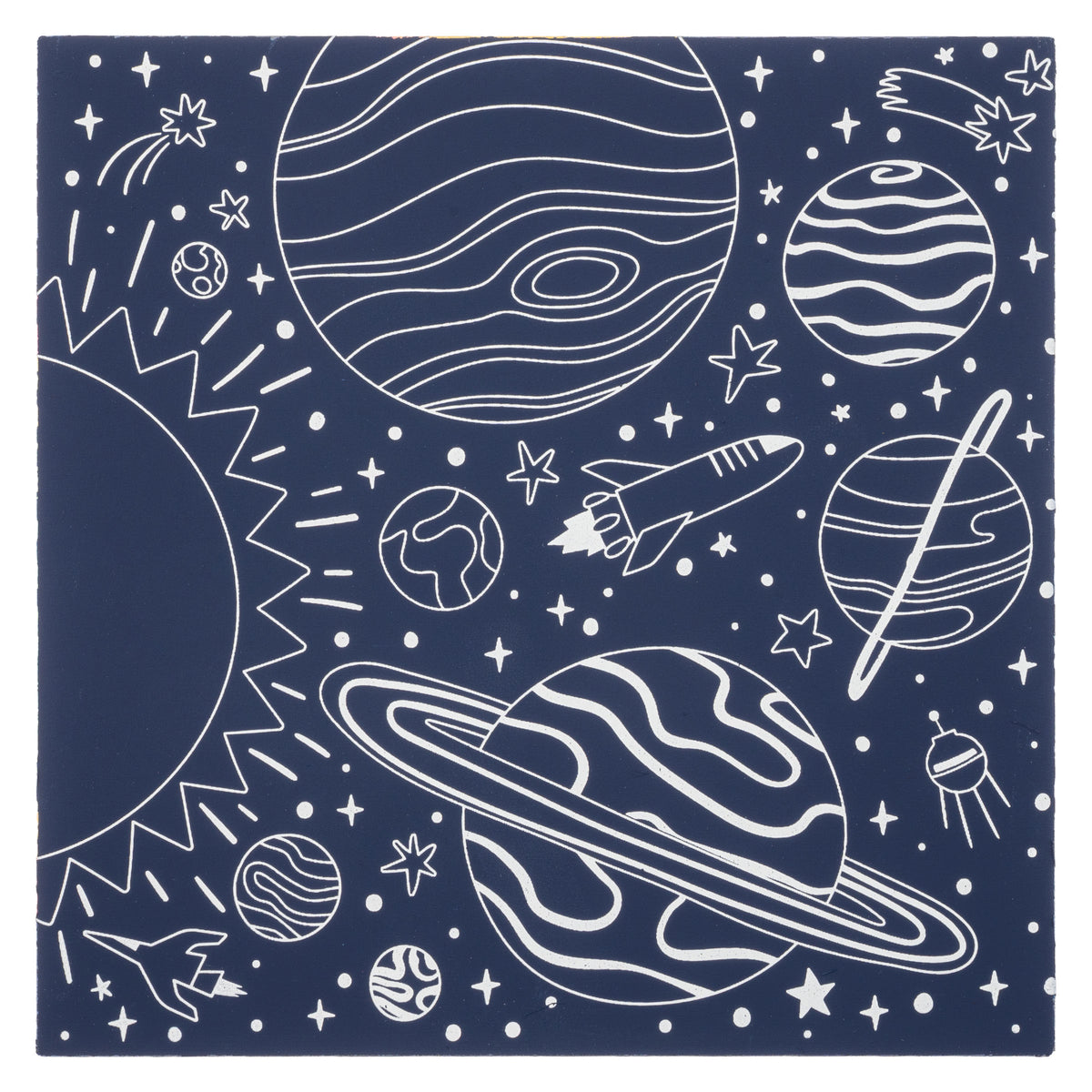 Stephen Joseph Holographic Scratch Art - Space