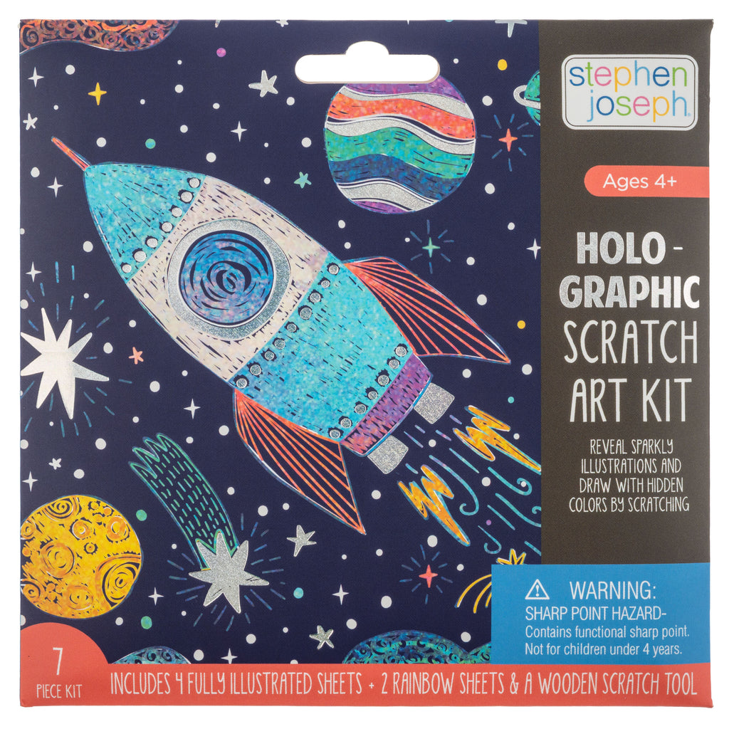 Stephen Joseph Holographic Scratch Art - Space