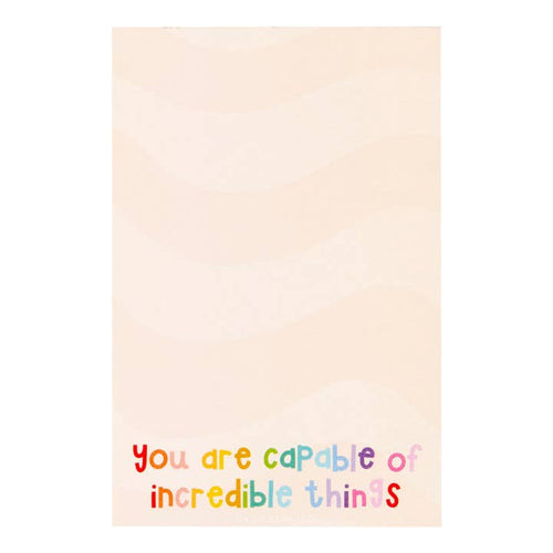 Callie Danielle 4x6 Notepad - Incredible Things