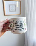 Pippi Post Literary Large Ceramic Mug - Pride and Prejudice - No Enjoyment Like Reading