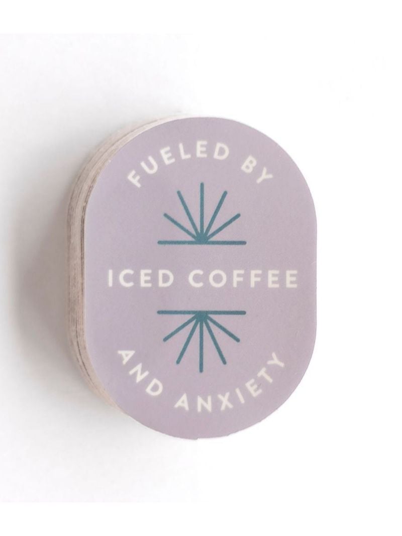 Studio Calico Decal Stickers - Fueled By Iced Coffee