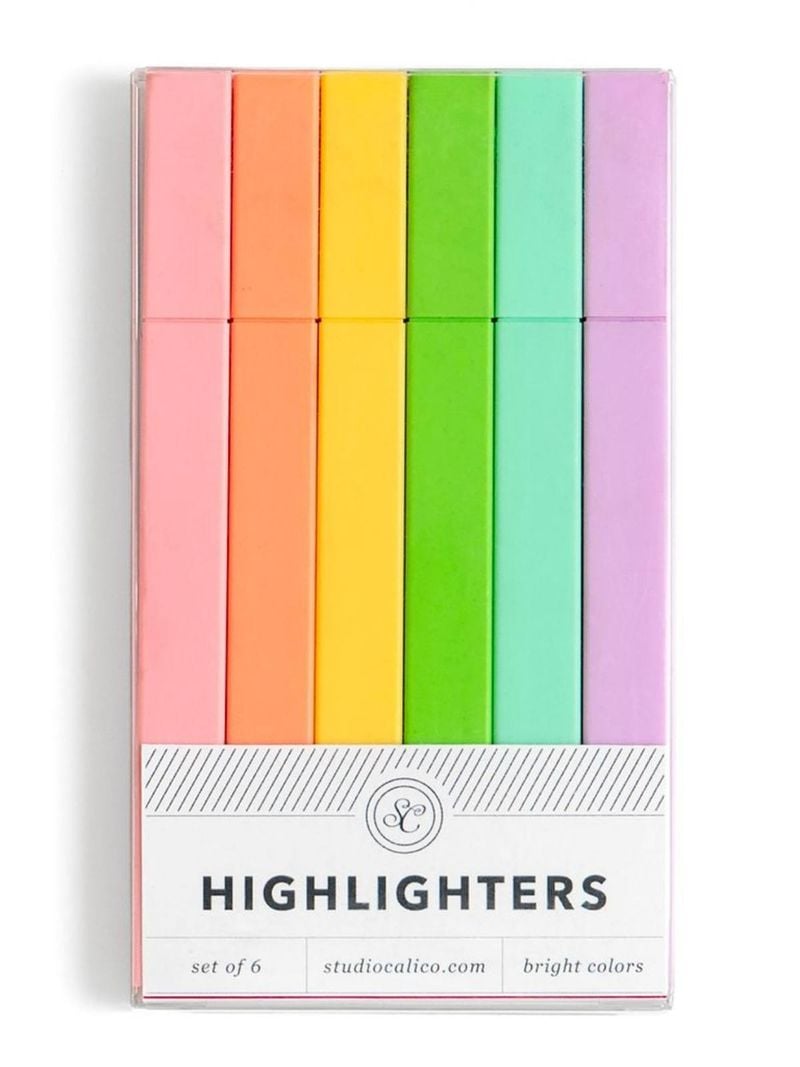 Studio Calico Highlighter Set of 6 - Brights
