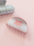 Pippi Post Pink Ballet Slippers Claw Hair Clip