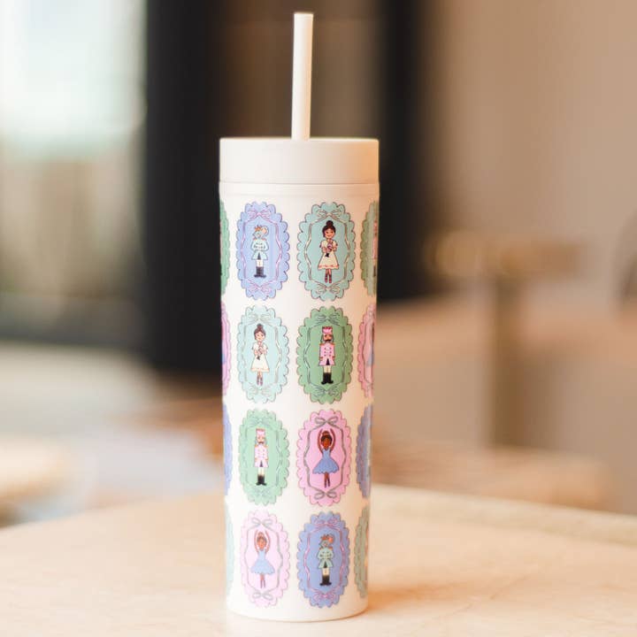 Pippi Post 16oz Skinny Acrylic Tumbler - The Nutcracker Christmas
